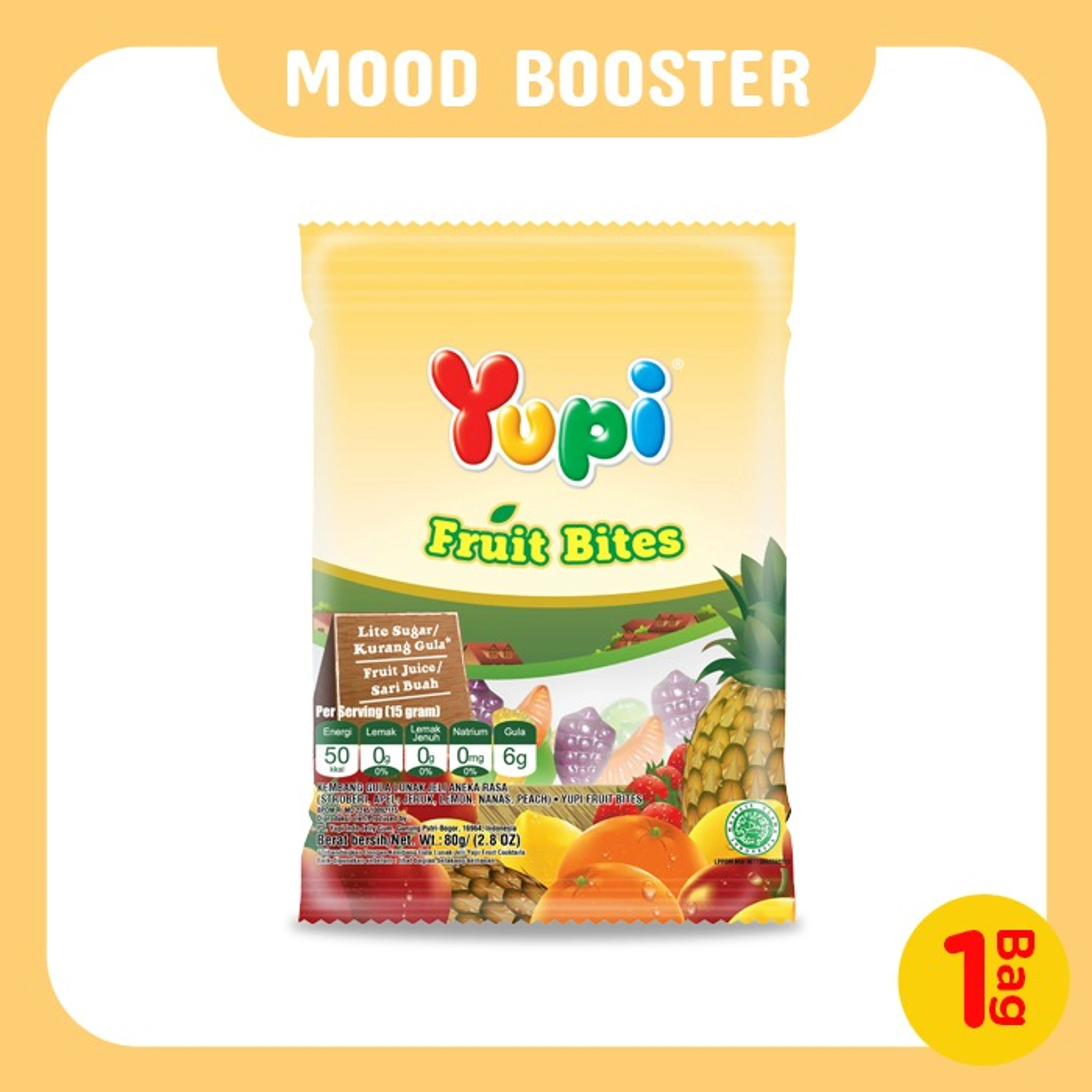 Yupi Fruit Bites (Yellow Package)