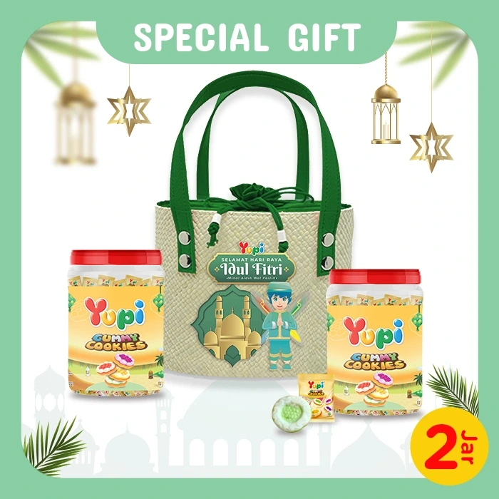Yupi Package Idul Fitri Hampers Straw Bag