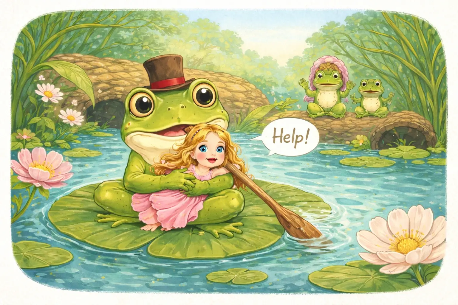 Thumbelina Diculik Katak