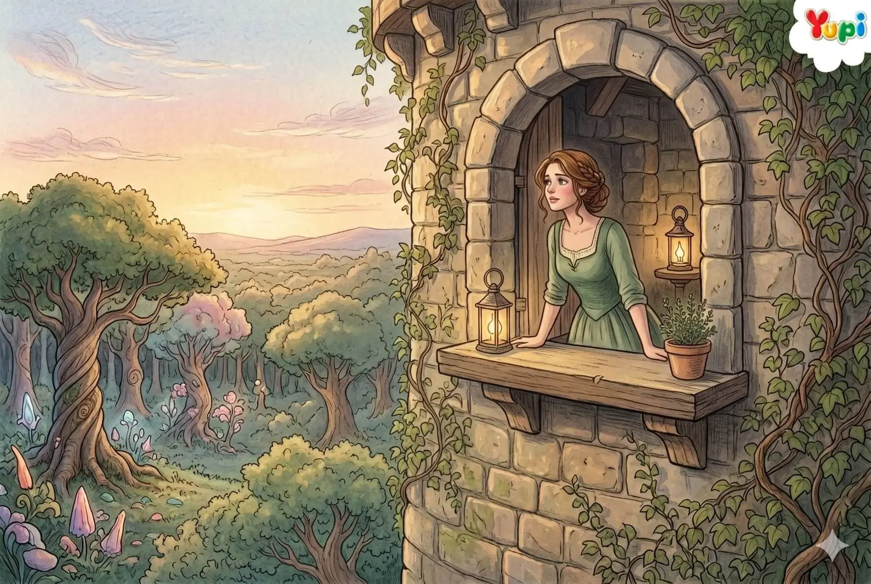 Rapunzel in Tower