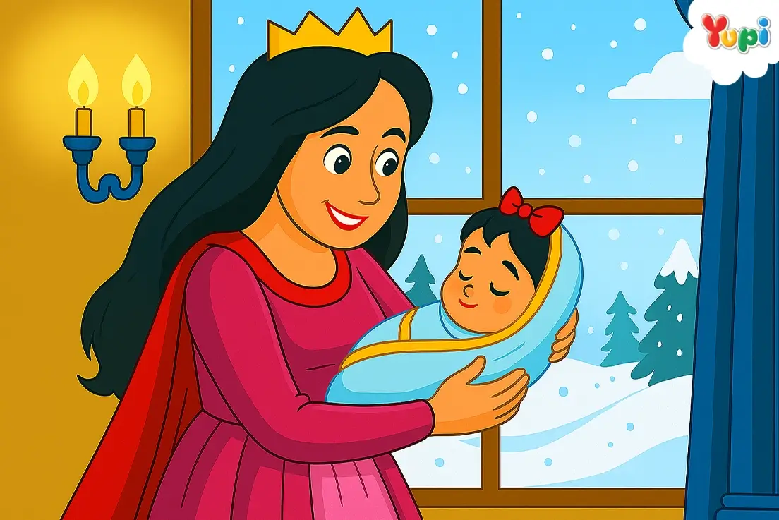 Lahirnya Putri Salju yang Cantik Jelita