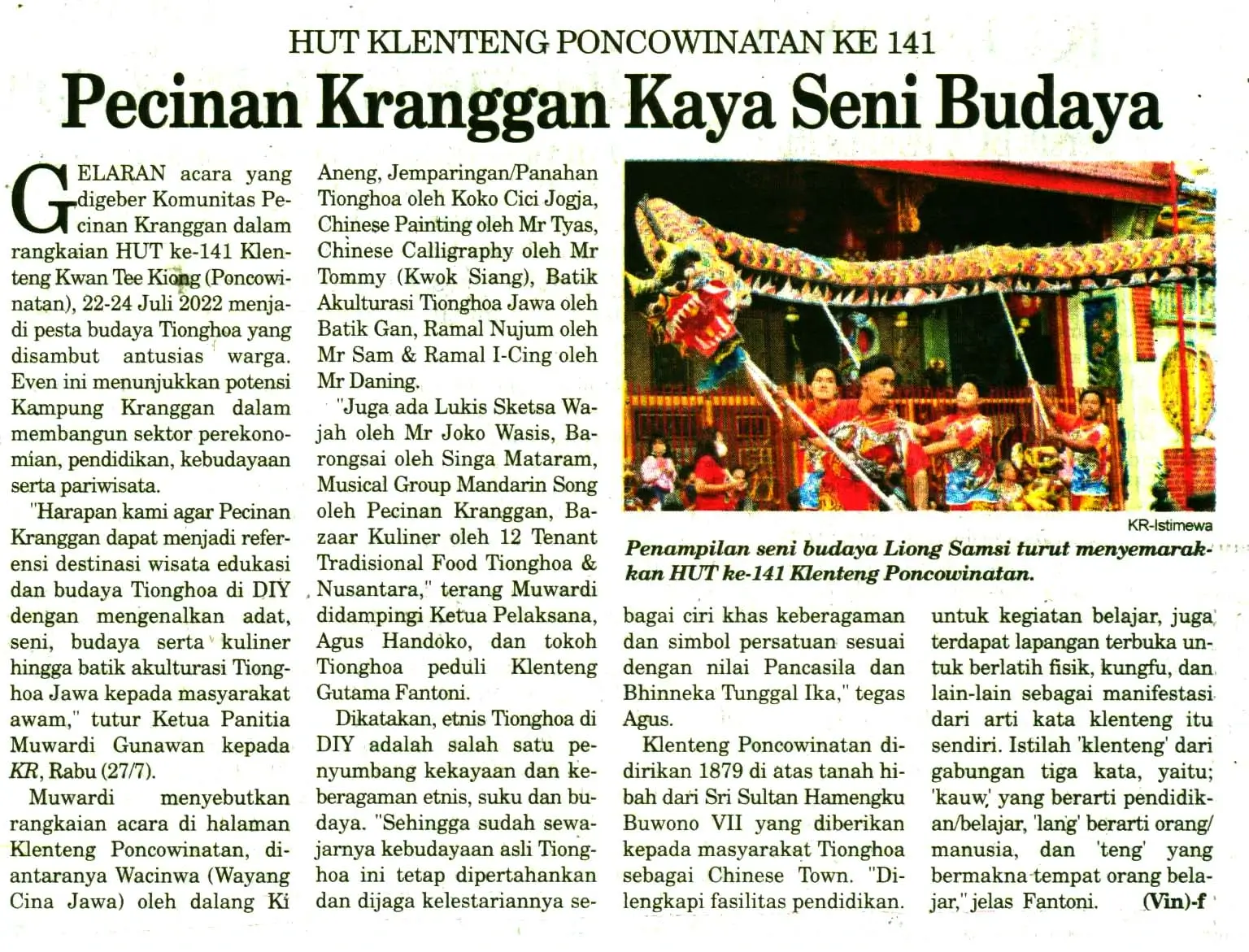 Kliping Seni dan Budaya