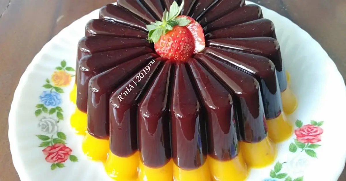 Puding Mangga Coklat