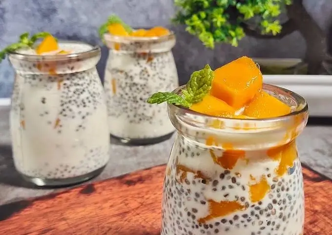 Puding Mangga dengan Chia Seed