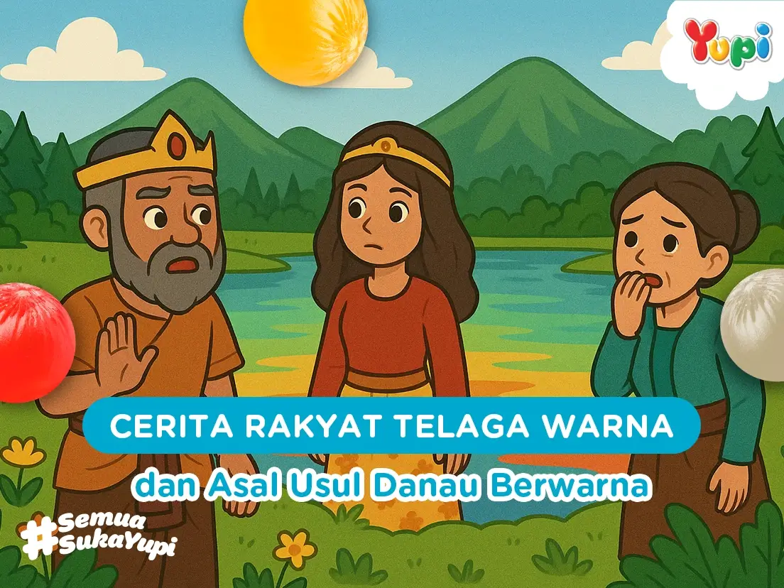 Cerita Rakyat Telaga Warna dan Asal Usul Danau Berwarna