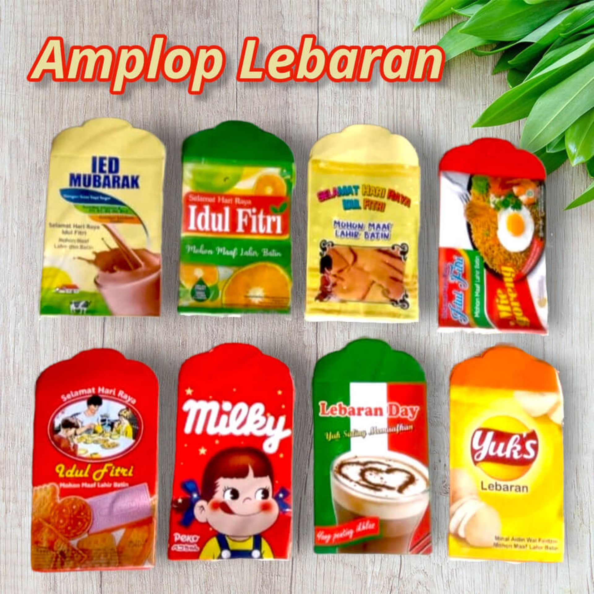 Amplop Lebaran Motif Snack