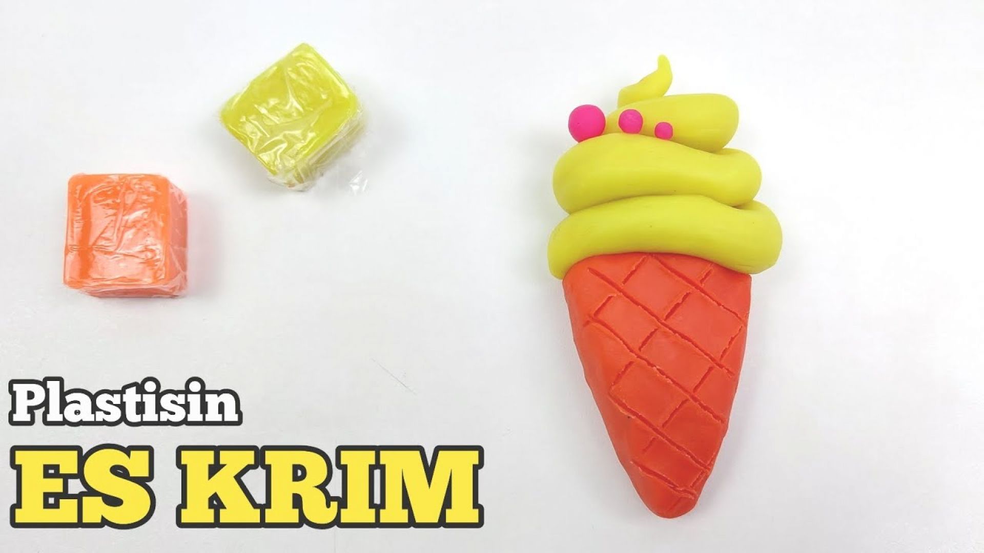 Plastisin Bentuk Es Krim