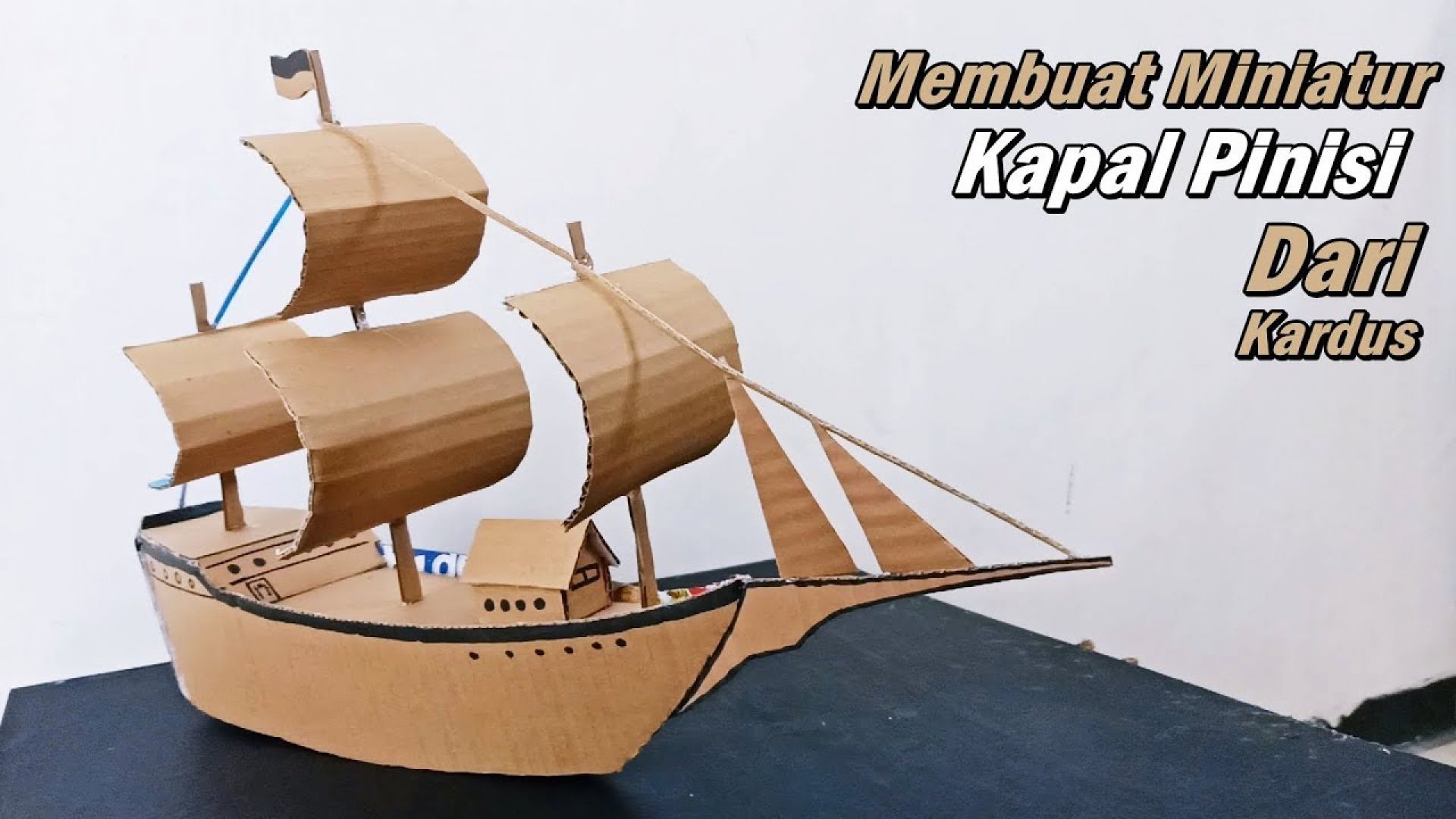 membuat kapal dari kardus