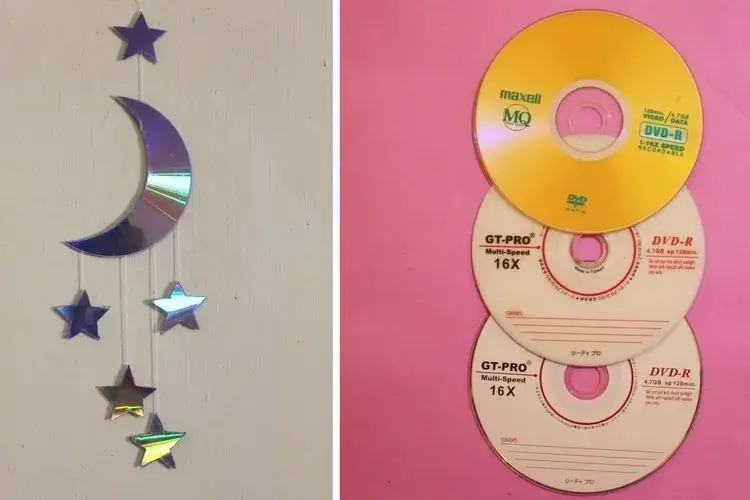 Hiasan Dinding dari CD Bekas