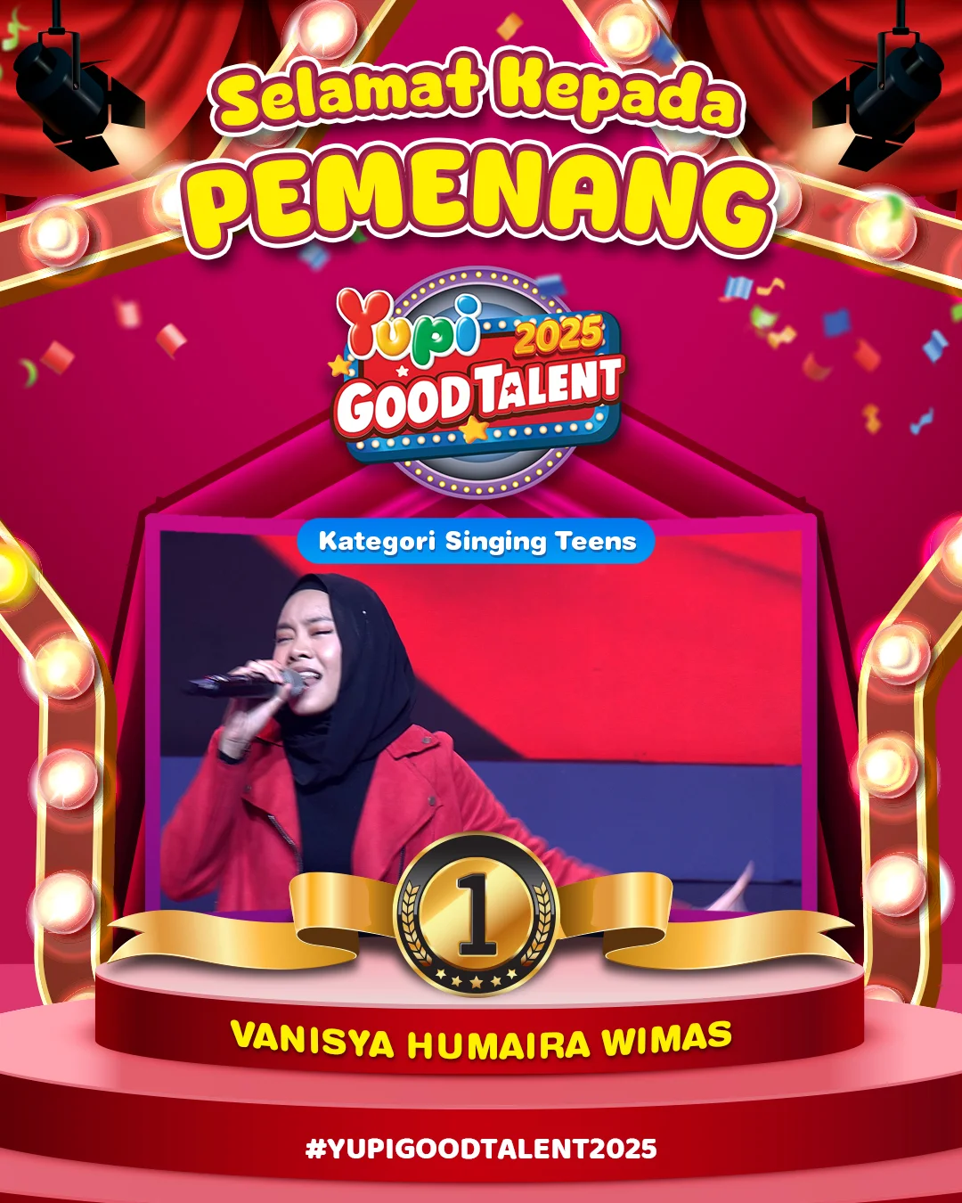 10. Juara 1 Singing Teens