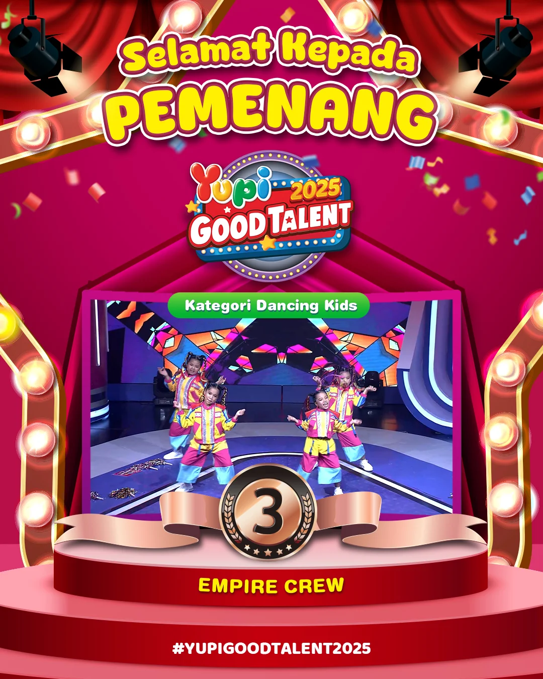 15. Juara 3 Dancing Kids